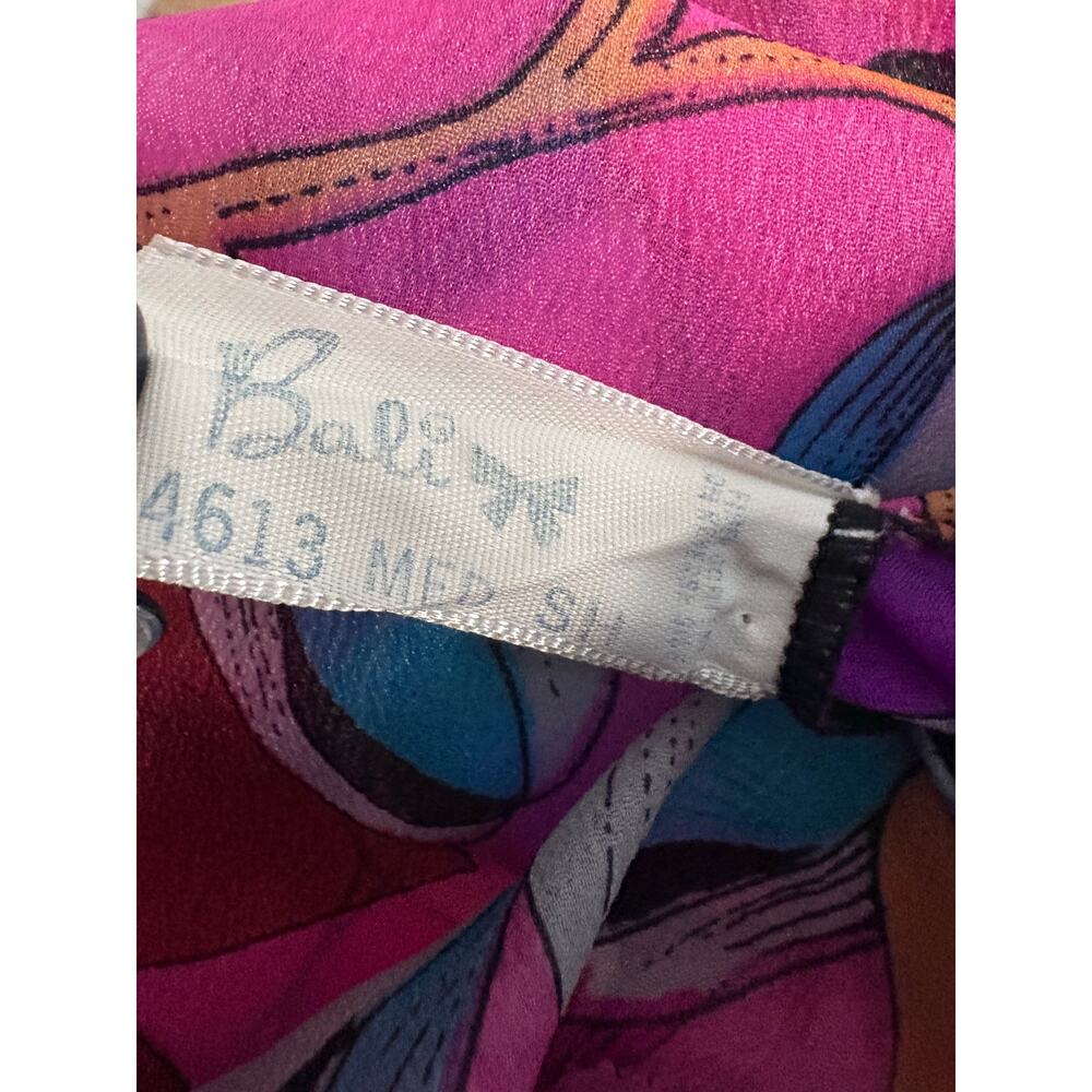 Vintage 60s BALI 4613 Abstract Psychedelic Mod Floral Retro Mini Half Slip M - Picture 5 of 6